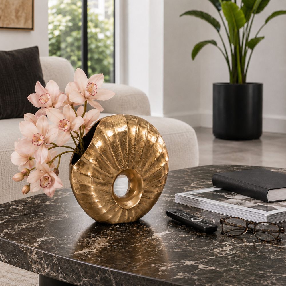 HACKETTWAY GOLD VASE 10 (IN)