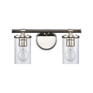 Burrow 15'' Wide 2-Light Vanity Light - Polished Nickel 2
