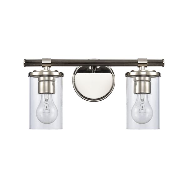 Burrow 15'' Wide 2-Light Vanity Light - Polished Nickel