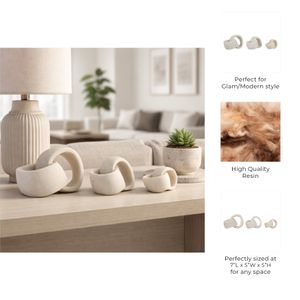 HALEYSHAW SET OF 3 WHITE DECOR 5 (IN) 11