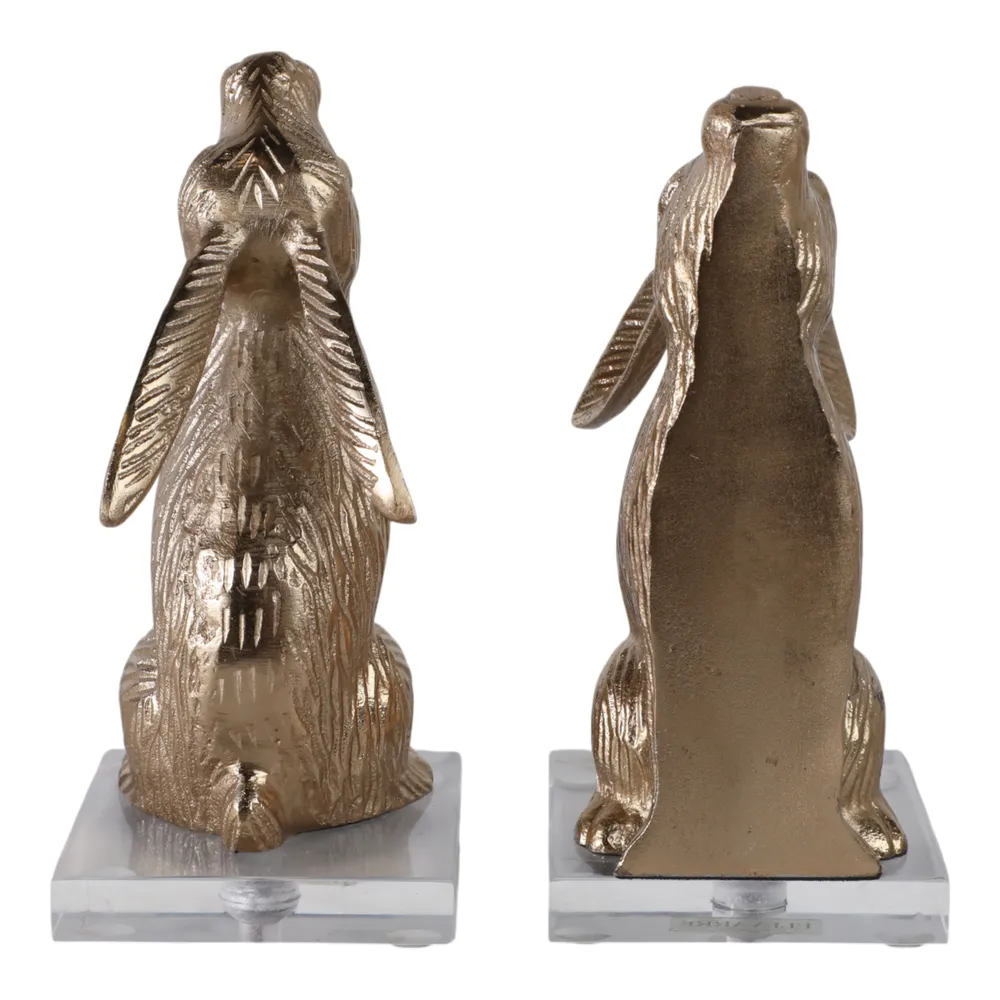 GARRETTSHAW SET OF 2 GOLD DECOR 9 (IN)