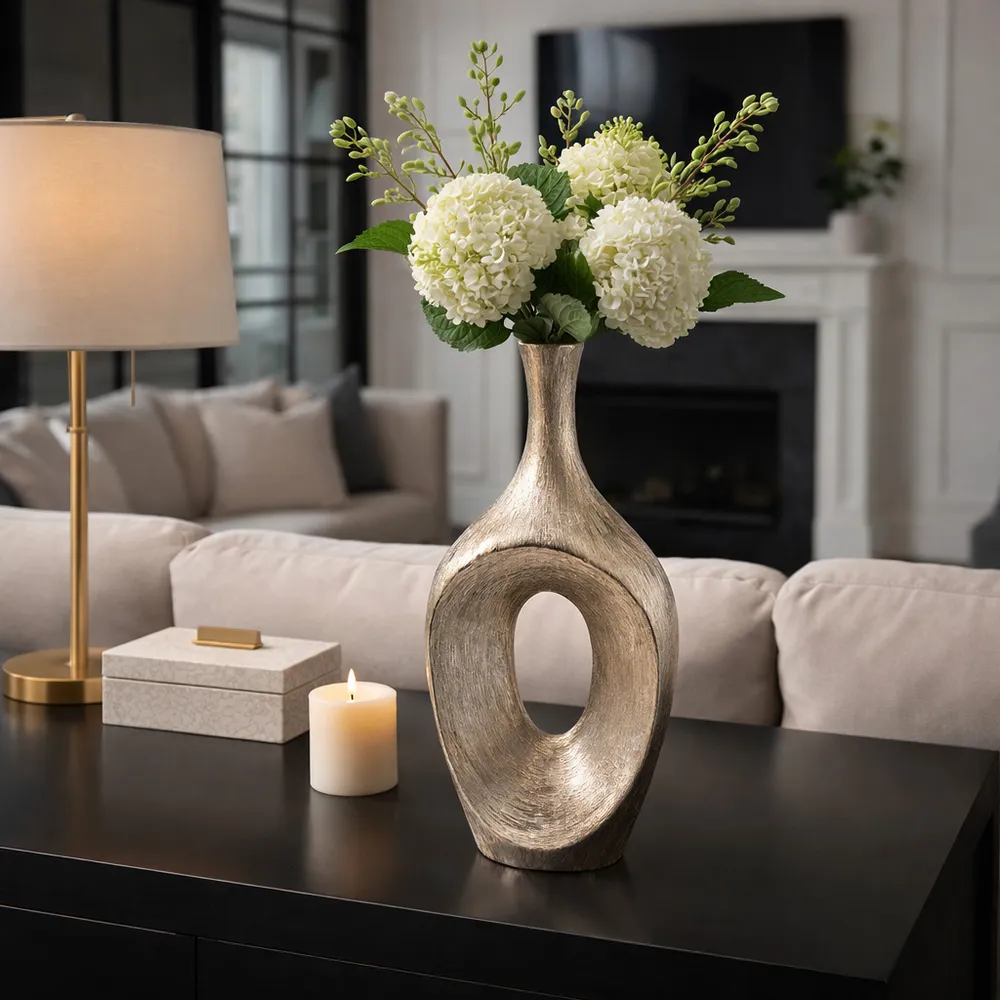 DUTTONRIDGE GOLD VASE 19 (IN)