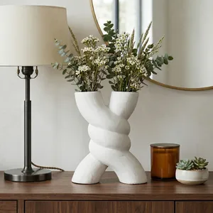 WINTONMILL WHITE VASE 14 (IN) 11