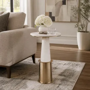 NADIARIDGE WHITE TABLE 22 (IN) 2