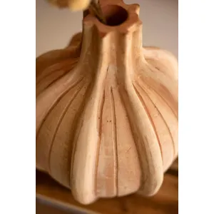 Ribbed Terracotta Vase 4