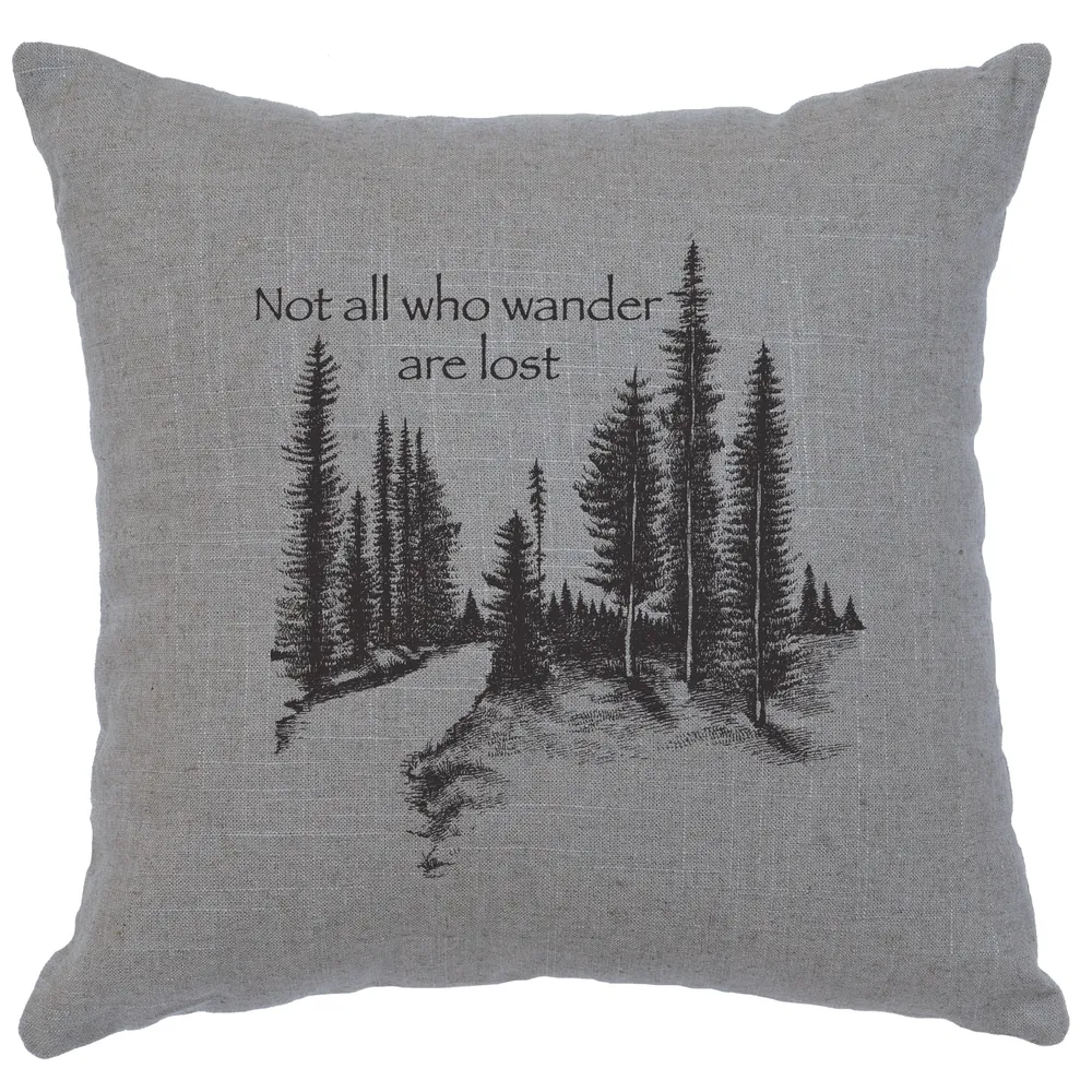 Image Pillow - Wander - Linen Gray