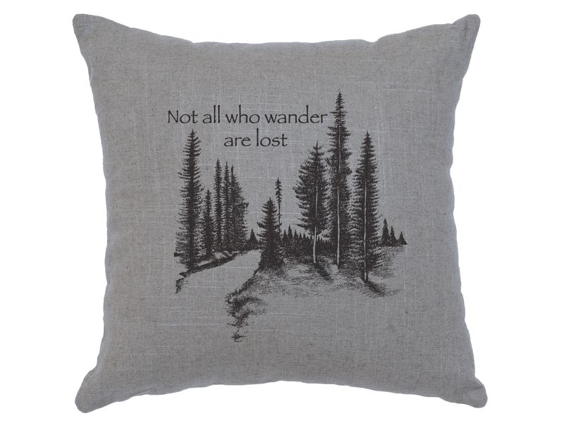 Image Pillow - Wander - Linen Gray 1
