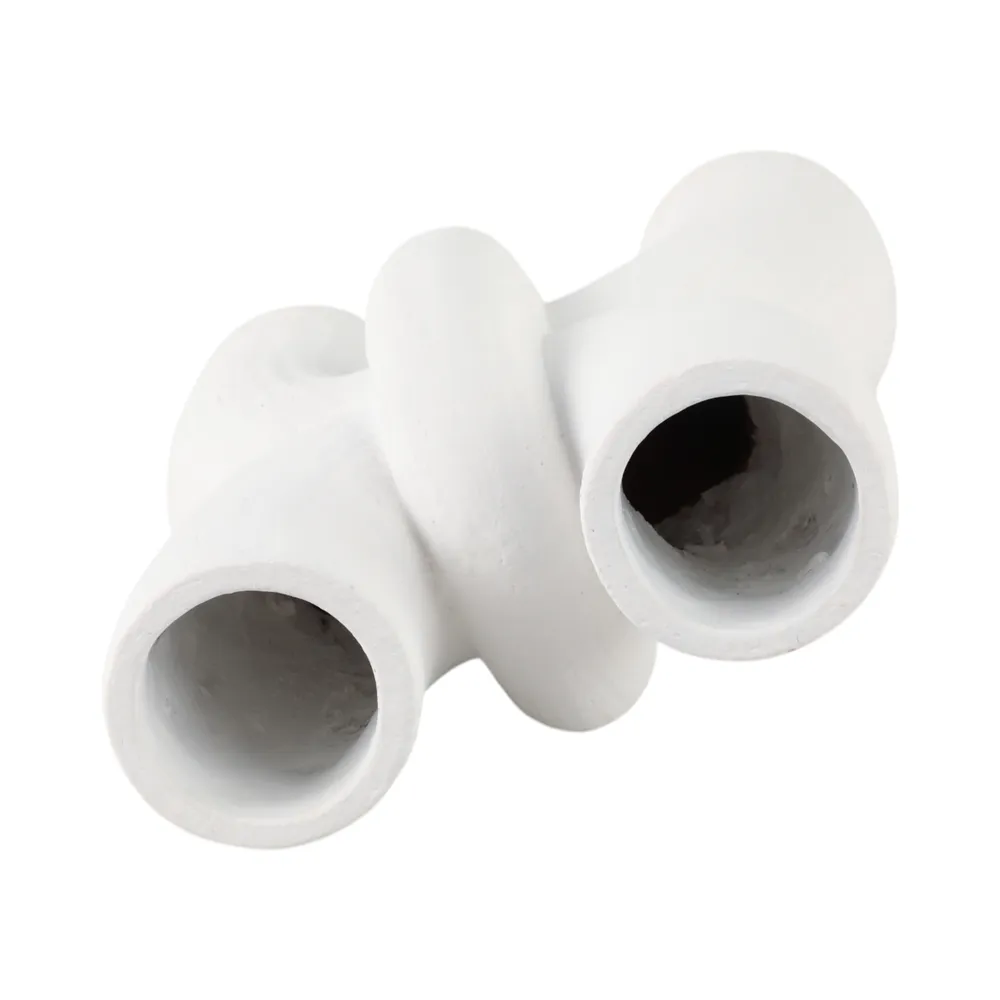 STONEHAM WHITE VASE 15 (IN)
