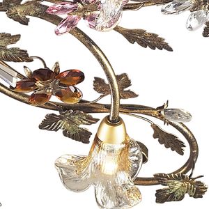 Brillare 36'' Wide 4-Light Semi Flush Mount - Bronzed Rust 6