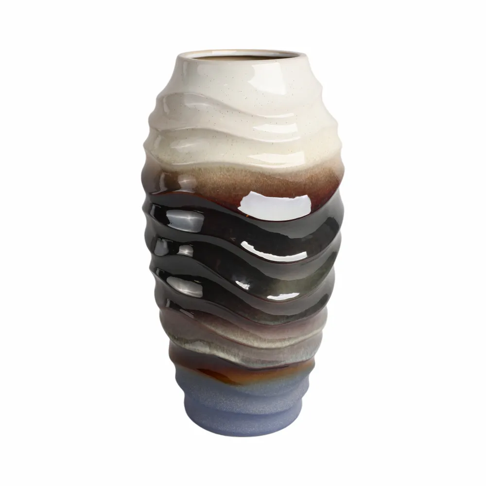 BAIRDSTONE BROWN VASE 19 (IN)