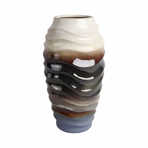 BAIRDSTONE BROWN VASE 19 (IN) 4
