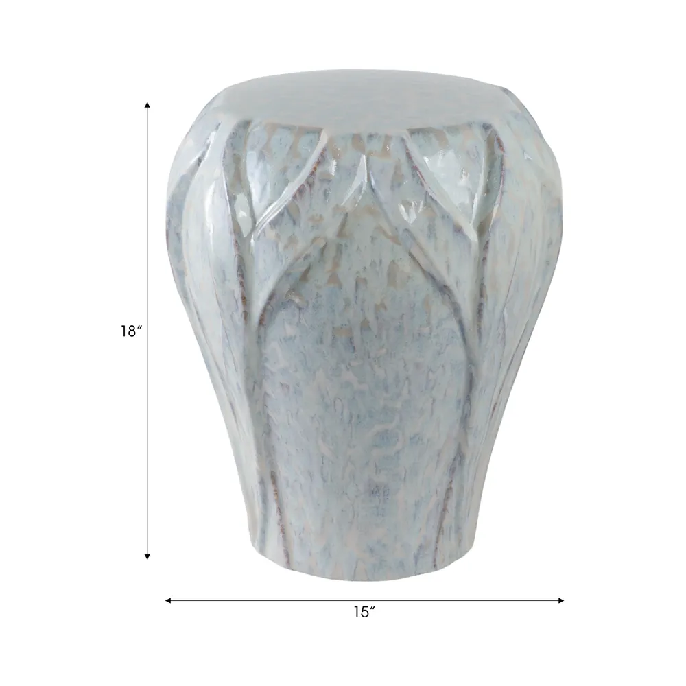 JASPERRUN IVORY GARDEN STOOL 18 (IN)