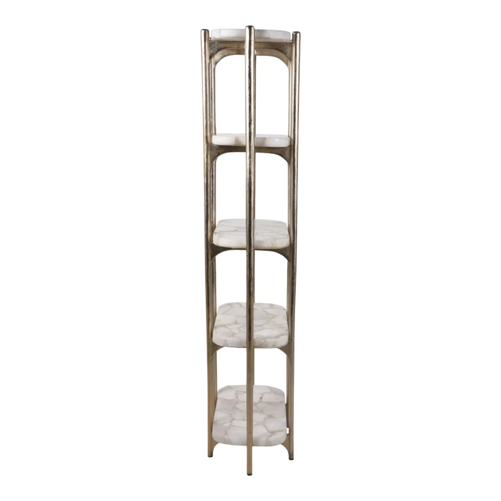 HATTONWAY WHITE ETAGERE 78 (IN)