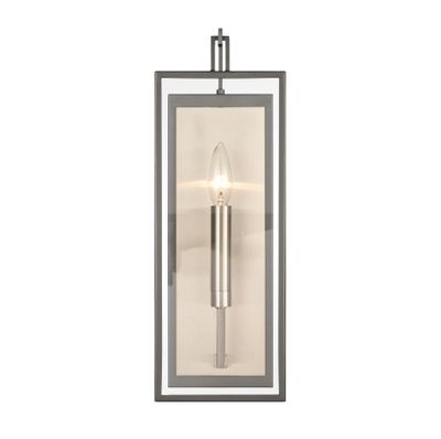 Gianni 17″ High 1-Light Sconce - Dark Gray