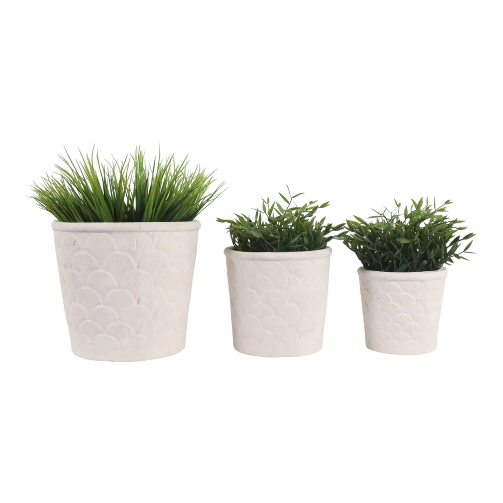 ROLANDGATE SET OF 3 BROWN PLANTER 9 (IN)