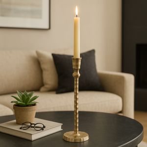 CALECREST GOLD CANDLE HOLDER 15 (IN) 10