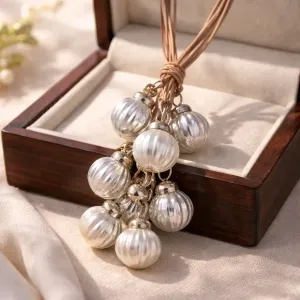 Antique Silver Mercury Ornament Bunch Set of 12 1