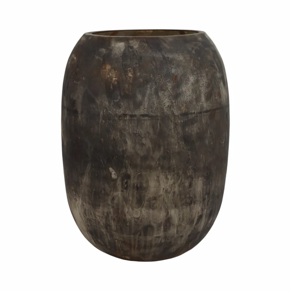 HENDONSIDE BROWN GLASS VASE 18 (IN)
