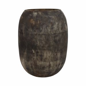 HENDONSIDE BROWN GLASS VASE 18 (IN) 1