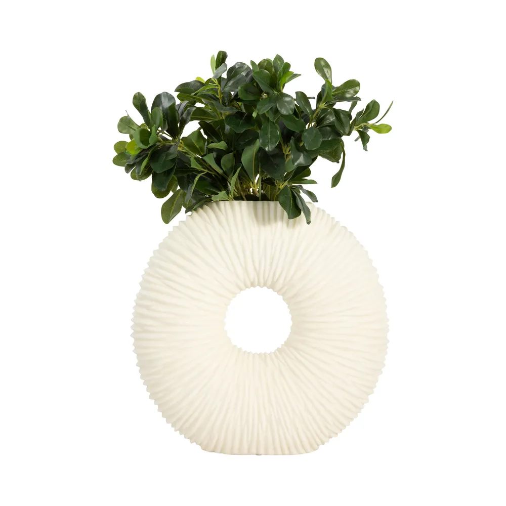 DALEMOOR WHITE VASE 15 (IN)