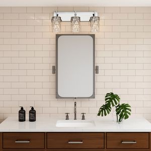 Forma de Crystal 23'' Wide 3-Light Vanity Light - Polished Chrome 6