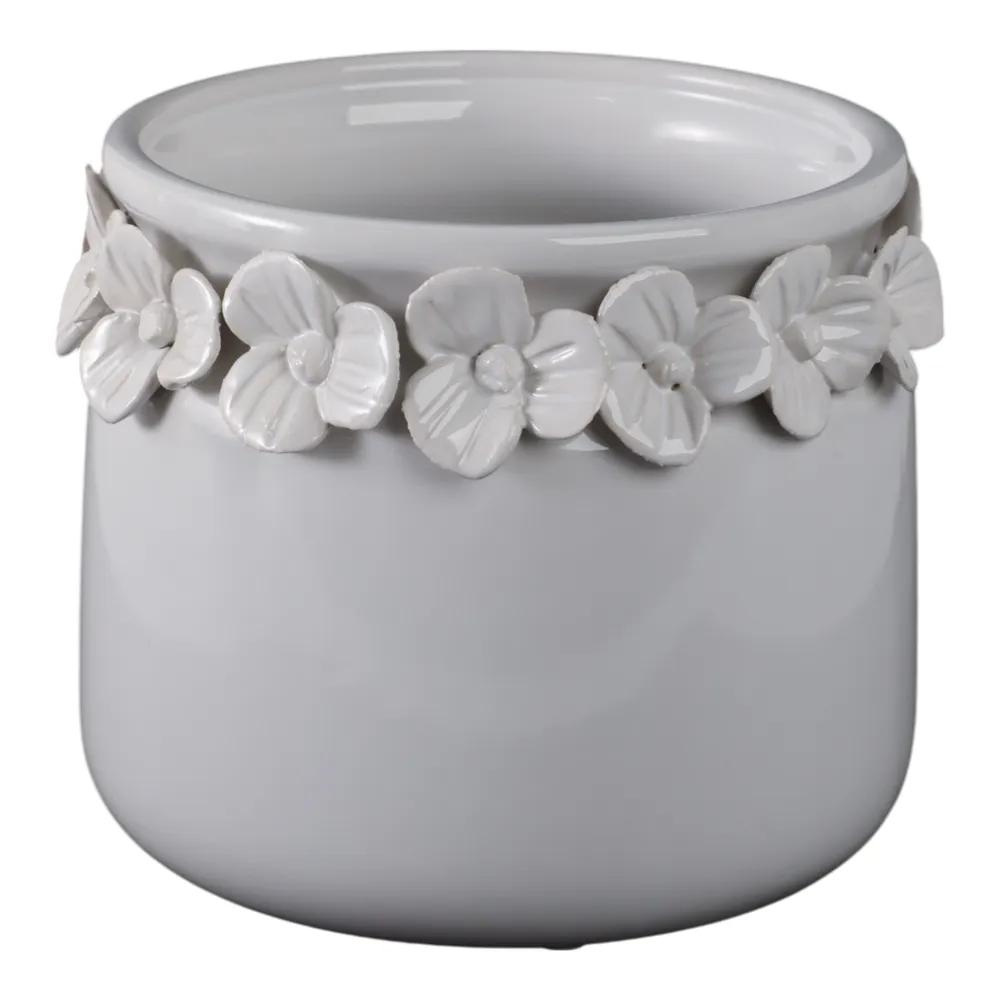 CROSBYGROVE WHITE PLANTER 6 (IN)