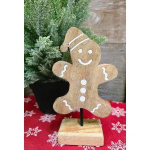 Gingerbread Standing on Stick 8x4.5in 1