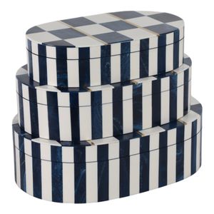 FALLONFORD SET OF 3 WHITE BOXES 4 (IN) 7