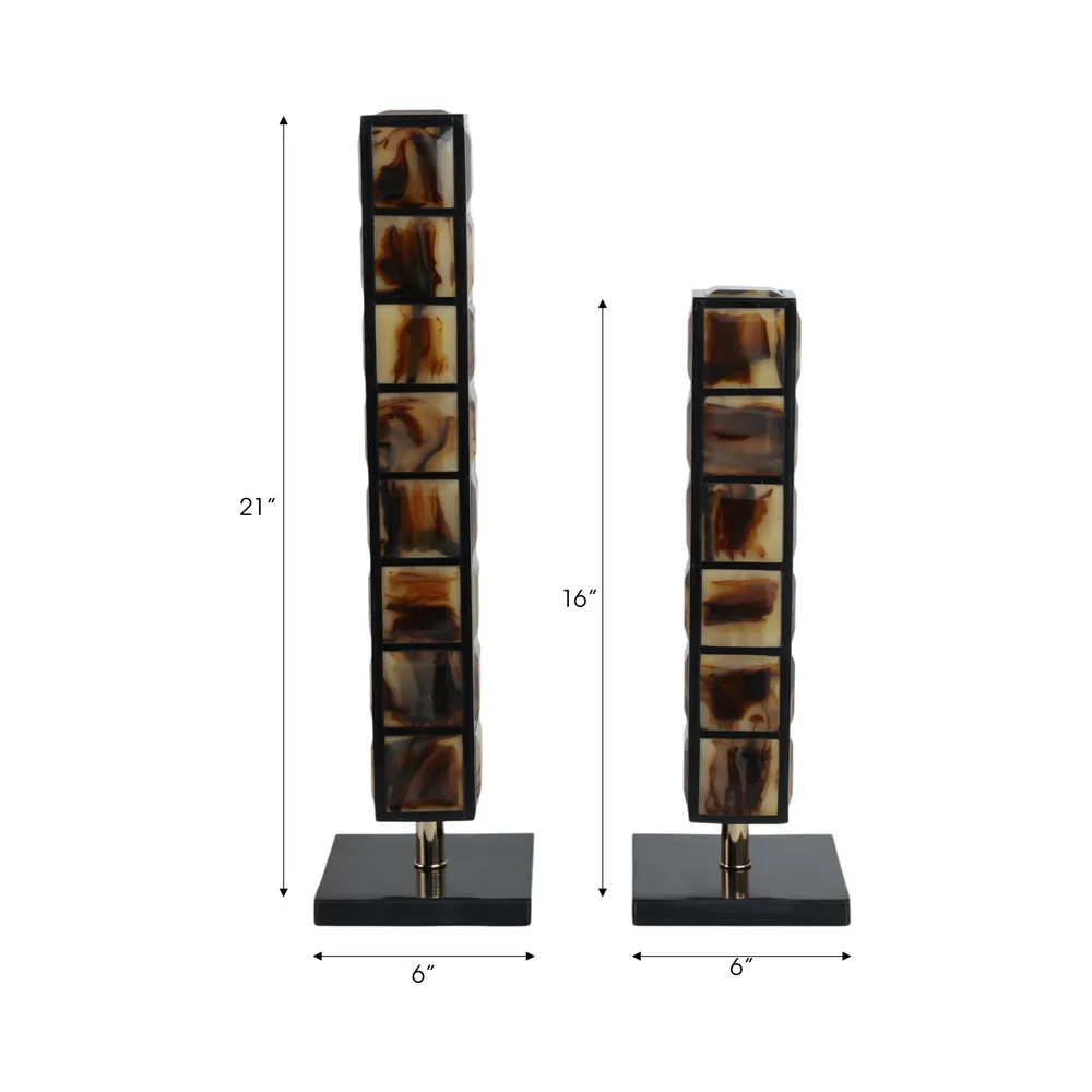 EATONHAM SET OF 2 TAN DECOR 21 (IN)