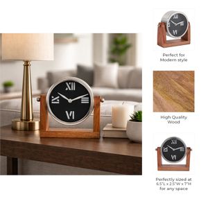 CELIAROSE BLACK CLOCK 7 (IN) 11