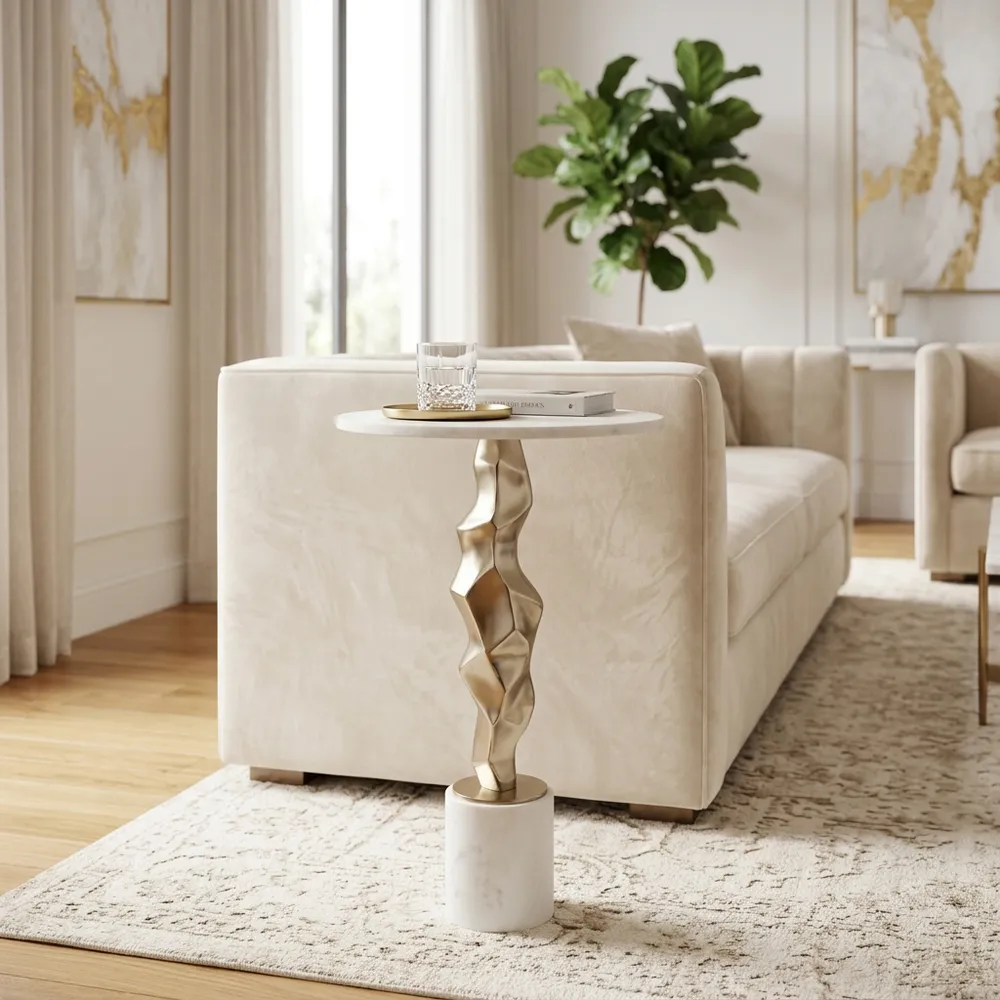 MAXWORTH GOLD TABLE 25 (IN)