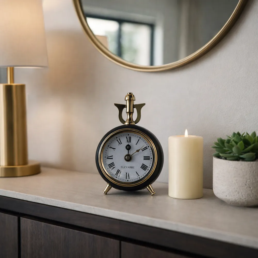 TESSCREST GOLD CLOCK 6 (IN)