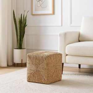 ERINWELL BROWN OTTOMAN 18 (IN) 11