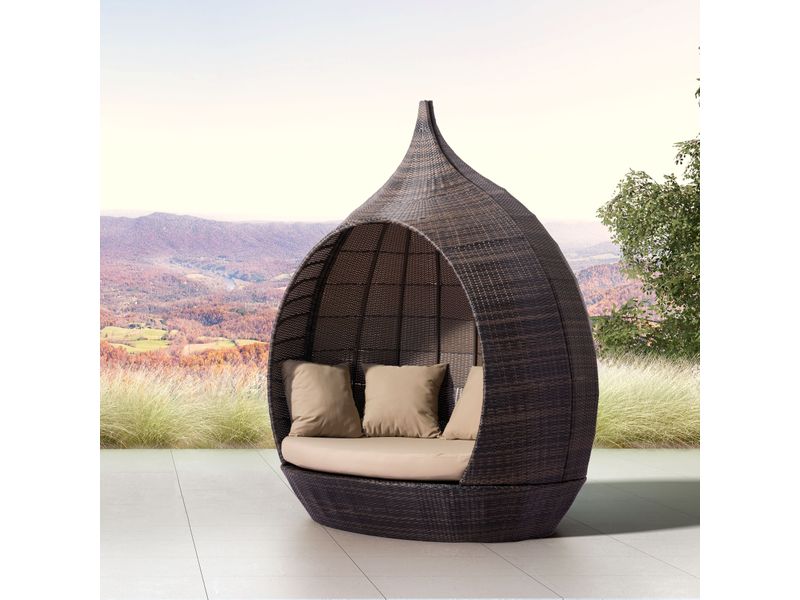 Martinique Beach Daybed Brown & Beige 9