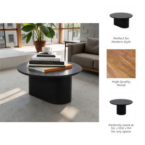 WATSONWORTH BLACK COFFEE TABLE 15 (IN) 9