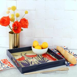 Buttercup Square Lacquer Serving Tray 3