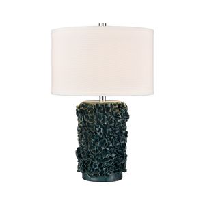 Larkin 25'' High 1-Light Table Lamp - Green Glazed 1