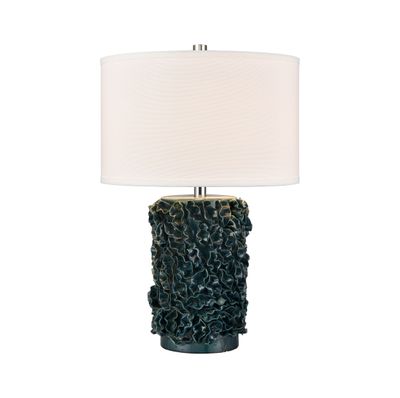 Larkin 25″ High 1-Light Table Lamp - Green Glazed