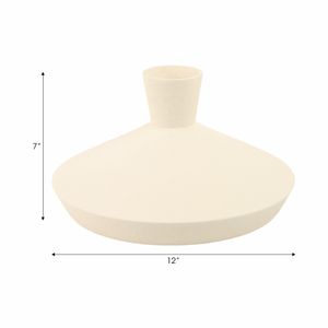FELIXWAY WHITE VASE 7 (IN) 9