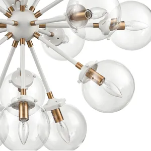 Boudreaux 32″ Wide 18-Light Chandelier - Matte White 4