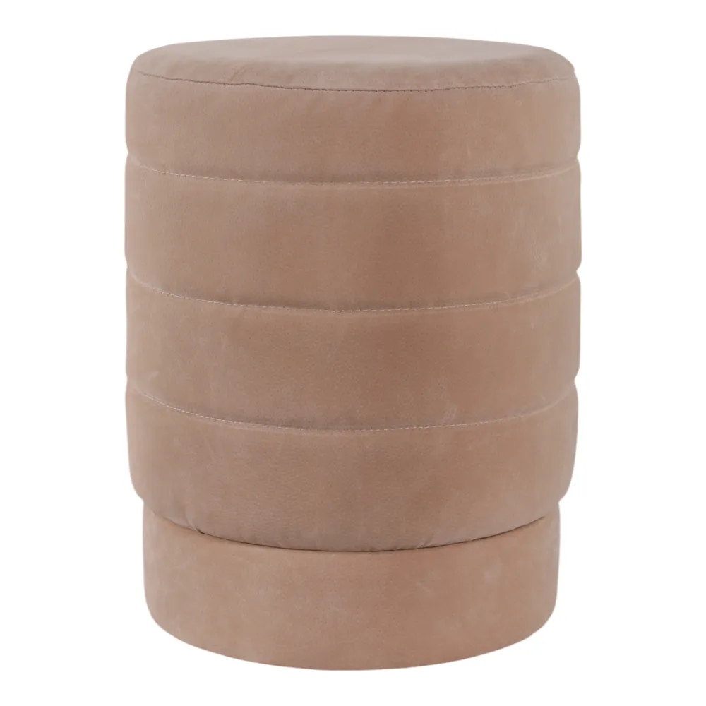 CALESTONE BROWN OTTOMAN 19 (IN)