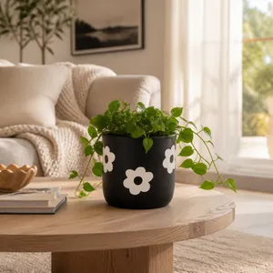 BELDENTON BLACK PLANTER 6 (IN) 13