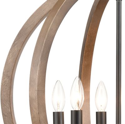 Barrow 22'' Wide 6-Light Chandelier - Matte Black