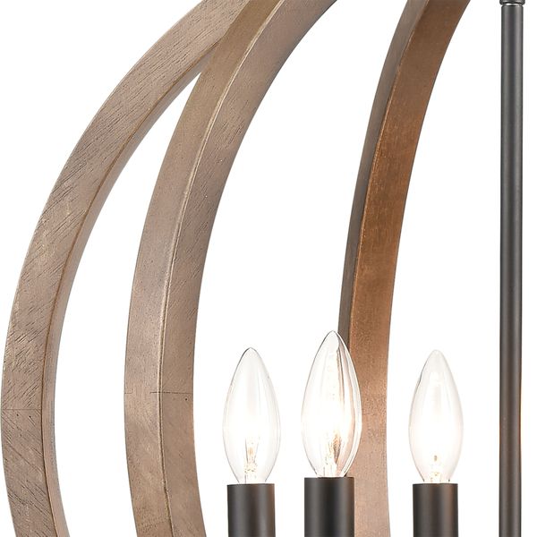 Barrow 22'' Wide 6-Light Chandelier - Matte Black