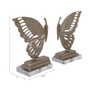 ARLOWCREST SET OF 2 GOLD DECOR 9 (IN) 8
