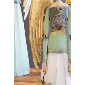 Set of 2 Painted Metal Angels 2
