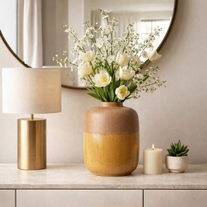 HERMONVALE YELLOW VASE 14 (IN) 10