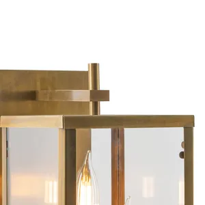 Back Bay 16.75'' High 3-Light Outdoor Sconce - Aged Brass 3