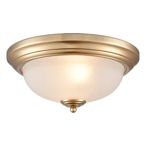 Helena 13'' Wide 2-Light Flush Mount - Satin Gold 1