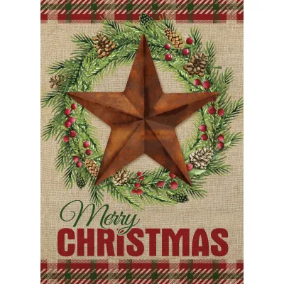 Barn Star House Flag 28in by 40in